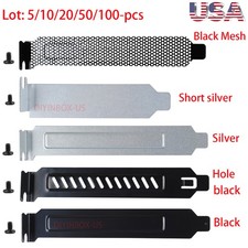 Lot PCI Slot Cover PC Case Filter Hard Steel Mesh Dust Filter Blanking Plate US