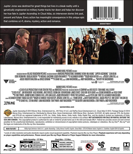 Jupiter Ascending/Cloud Atlas (Blu-ray) Various (US IMPORT) - Picture 3 of 3