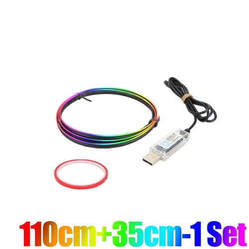 Universal Car Interior LED Ambient Light Strip USB App Control Music Sync Kit - Picture 10 of 10