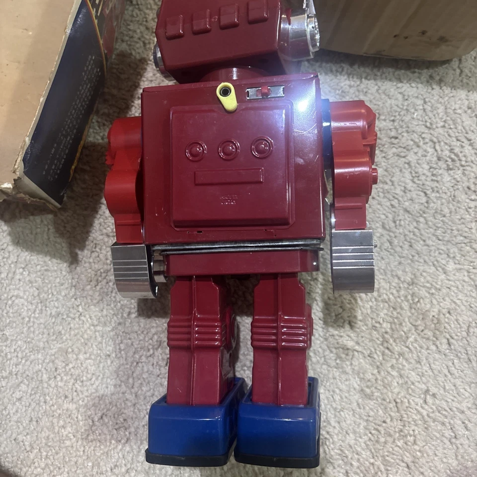 Horikawa Toy Vintage Electric Tin Robot Jumbo Mars King Red New Action Toy Read - Image 4 of 4