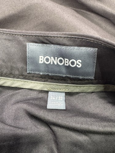 Bonobos Men 34x32 Slim Fit Weekday Warrior Tuesday Career Office Brown City - 第 3/10 張圖片