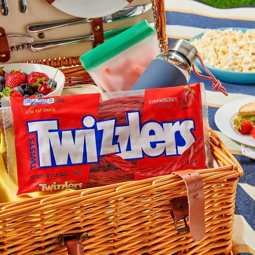 TWIZZLERS Twists Strawberry Flavored Licorice Style, Low 16 Ounce (Pack of 1) - Picture 6 of 7