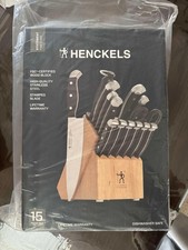 HENCKELS Statement Premium Quality 15-Piece knife Set with Block, Natural - NEW