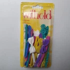 30x Vintage Wilhold Hair Barrettes Multicolored Plastic Clasp/Clips Non-Slip