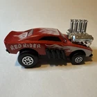 Vintage 1972 MATCHBOX Lesney Superfast #lRed Rider Dodge Charger Hong Kong Nice