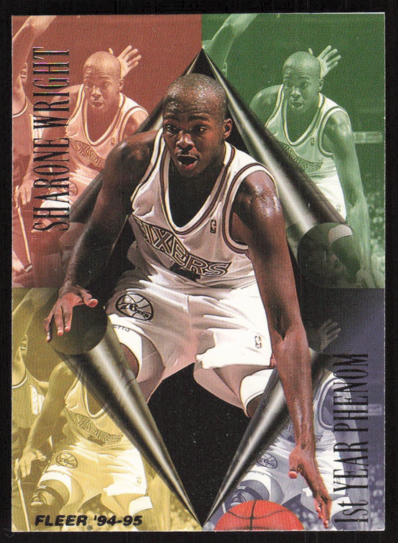 1994-95 Fleer 1st Year Phenoms Sharone Wright #10 Philadelphia 76ers