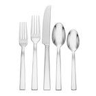 Aero 5 Piece Fine Flatware Set, Service for 1, 18/10 Stainless Steel