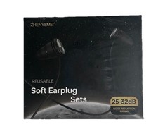 Noise Reduction Ear Plugs for Sleeping, Travel  Work 32 Db Reusable Silicone