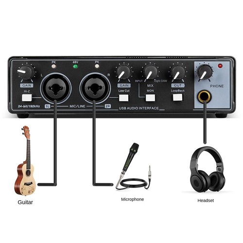 Soundkarte Studio Record Professional USB Audio Interface Sound Equipment 44850 - Bild 3 von 10
