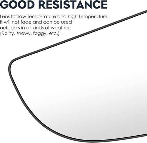 Tow Mirror Glass Right Passenger Outer Convex For Dodge Ram 1500 2500 Passenger - Picture 3 of 20