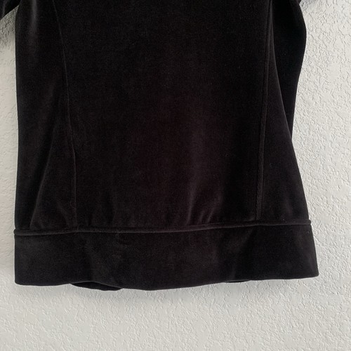Puma Ferrari Jacket Womens S Velour Full Zip Quilted Shoulders Black - Picture 15 of 19