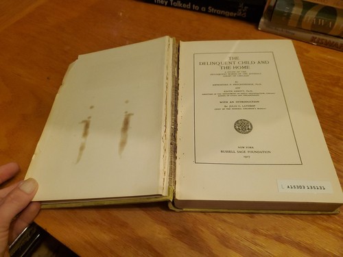 The Delinquent Child and the Home: A Study... by Breckenridge, Abbott 1917 HC - Picture 6 of 16
