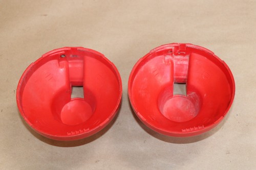 2 x RED 1989 factory OEM factory Yamaha Banshee headlight body buckets RARE - Picture 5 of 6