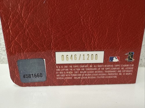 2002 Stadium Club Passport to Majors #PTMEA Edgardo Alfonzo Jersey Patch /1200 - Picture 4 of 4
