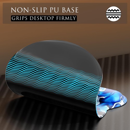 Ergonomic Mouse Pad with Gel Wrist Rest, Comfortable Mousepad with Smooth Wri... - Picture 6 of 6