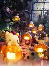 Sanrio Halloween Pumpkin Night Light Blind Box Lantern Figure Costume Decoration