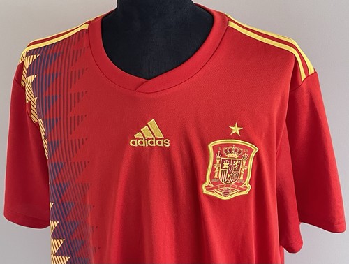 Rotes Spanien Adidas Heim Fußball Trikot 2018-19 Größe XXL - Bild 3 von 5