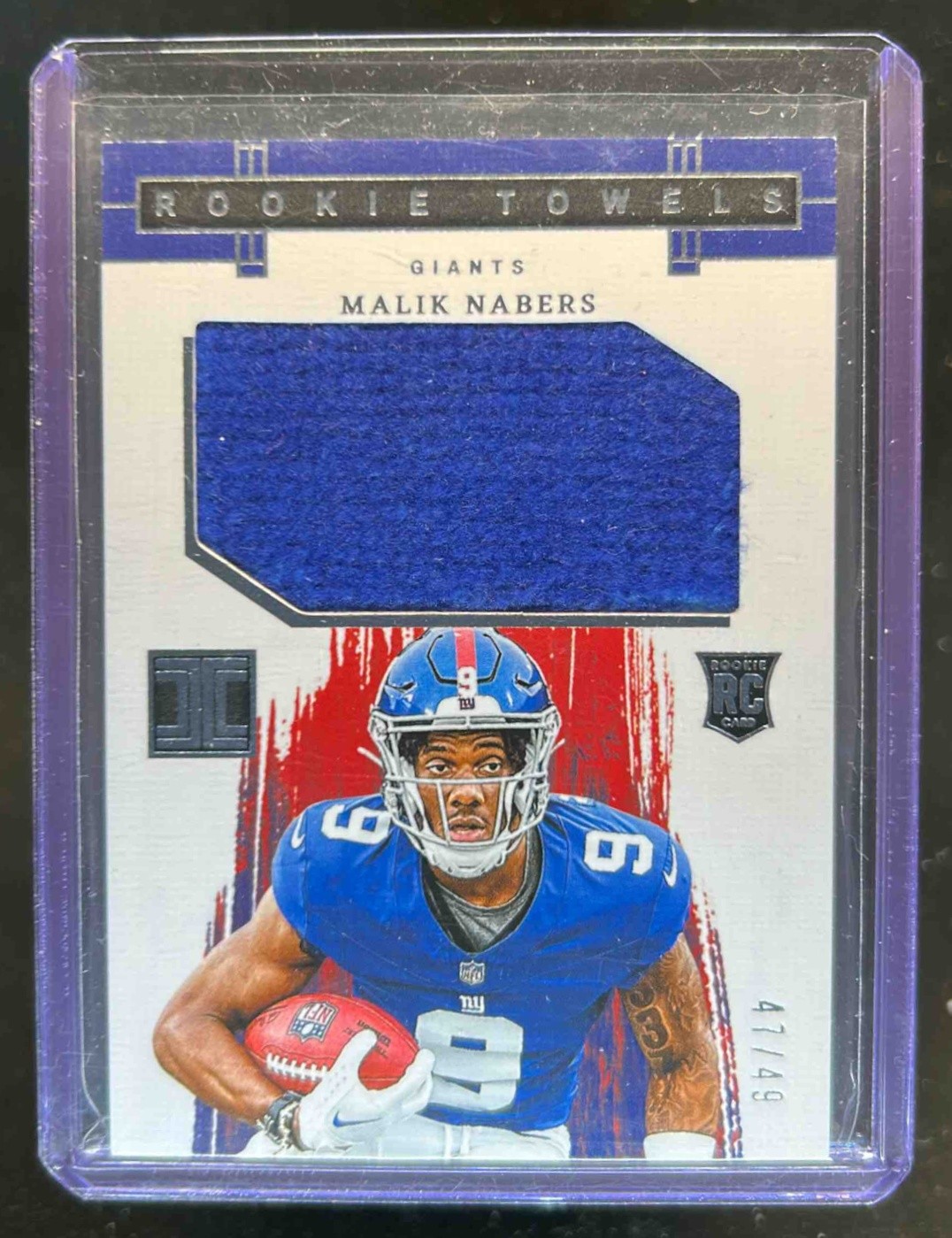 2024 Panini Impeccable Malik Nabers Rookie Towels RC Rookie #47/49