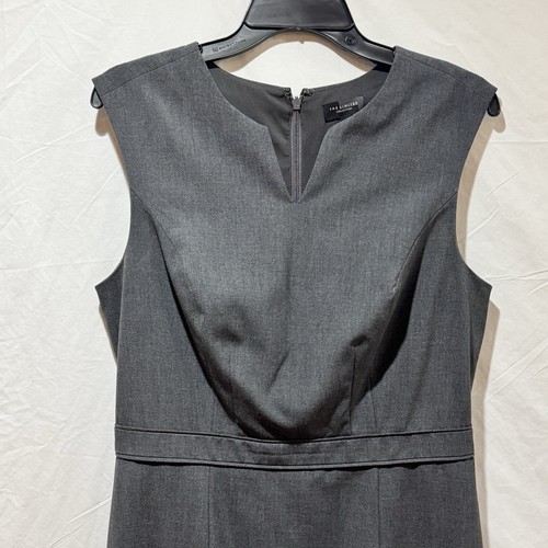 THE LIMITED ärmelloses Kleid knielang Reißverschluss hinten gefüttert anthrazitgrau Gr. 10 - Bild 6 von 24