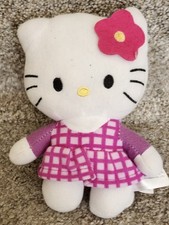 Mini Purple Gingham Dress Hello Kitty Plush