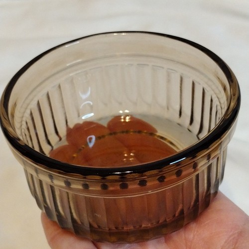 Vintage Anchor Hocking Fire King 1434 Amber Custard Cup Replacement - Picture 5 of 5