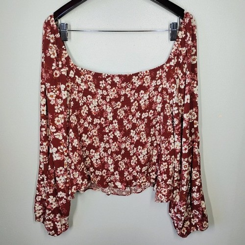 Daisy & Delilah geblümtes gesmoktes Top Damen Plus 3X Bauernfeminin Cottagecore - Bild 4 von 10