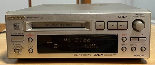 JUNK ONKYO MD-105AX Mini Disk Recorder Player MD Deck - Zdjęcie 1 z 3