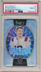 DRAKE MAYE 2024 PANINI SELECT RC NEON ICONS SILVER PRIZMS PATRIOTS SP PSA 10 GEM