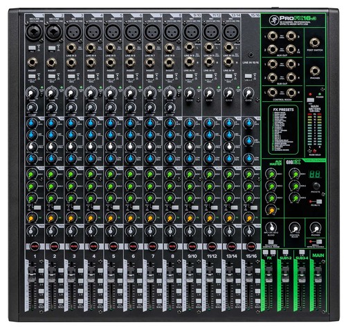 Mackie ProFX16v3 16-Channel 4-Bus Effects Mixer w/USB ProFX16 v3+AKG Microphone - Picture 2 of 10