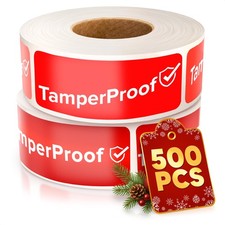 500-Pack Tamper Proof Stickers 1x3   Strong Adhesive for Tamper Detection and...