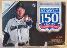 2019 Topps 150th Anniversary RELIC Patch YUSEI KIKUCHI Rookie Card RC #AMP-YK SP
