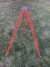 Vintage David White Orange Metal Surveying Surveyor TRIPOD Only Spiked Feet 5ft