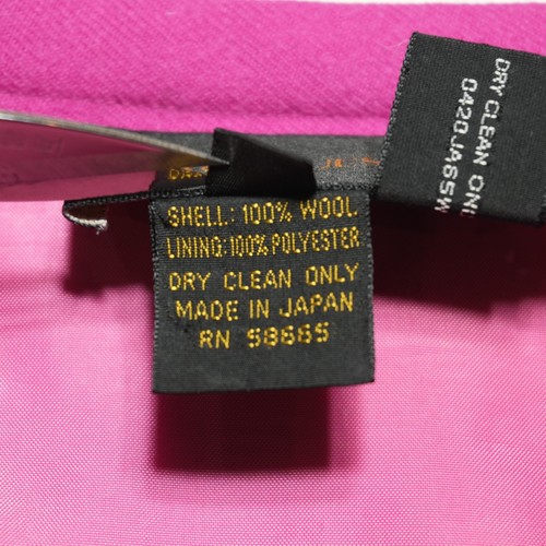 Classiques Entier Pencil Skirt Womens 8 Dark Fuchsia 100% Wool Tailored Gorgeous - Picture 12 of 15