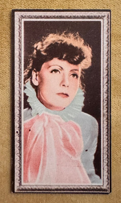 1936 Godfrey Phillips Stars of the Screen Tobacco Greta Garbo #34 Gradeable
