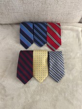 Brooks Brothers Men's Ties Lot of 6 Silk Ties Striped. One Has A Price Tag 