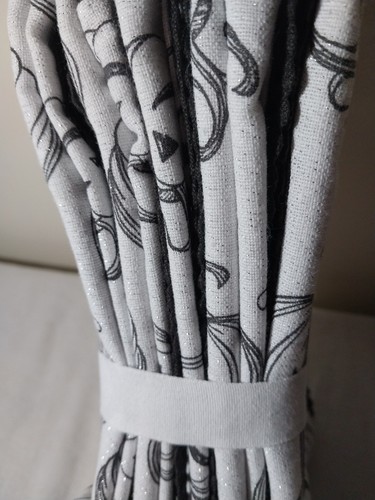Rachel Zoe Napkins Set Of 8 Jack O Lanterns Pumpkins White Black 18x18" Cotton - Picture 8 of 10