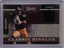 Mel Blount Game Worn Jersey /50 - 2010 Panini Classics Singles #19 Steelers SB 