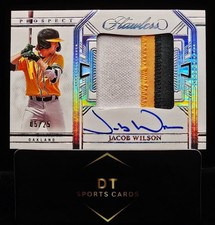 2024 Panini Flawless - Prospect Patch Auto Jacob Wilson #PPA-JW /25 (RC) #MATCH