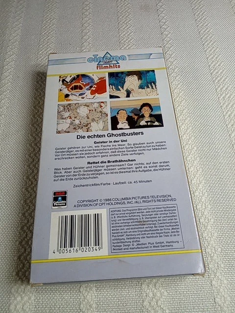 VHS Die echten Ghostbusters, Von allen Geistern gehetzt - Cartoon 1986 RCA (93) - Bild 2 von 4