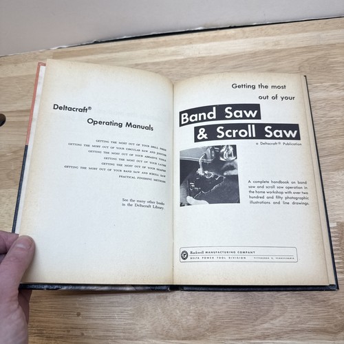 Deltacraft Library Bandsäge Dekupiersäge 1954 Vintage Handbuch illustriertes Handbuch - Bild 6 von 9