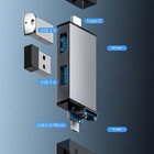 Plugs and Play 7 in 1 USB C Card Reader Metal Housing Supports Devices