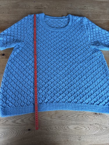 Pullover Damen Handgestrickt Strickpullover Verschiedene Muster Gr 44 - Bild 6 von 10