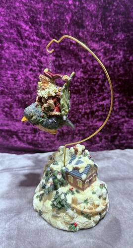 Vintage Holiday Gifts Revolving Dante Music Box, Santa Riding A Bird Christmas - Picture 3 of 11