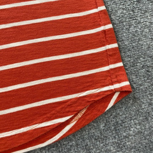 Madewell Everyday Crop Tee Shirt Chaffee Stripe Womens Large L Red White Casual - Picture 4 of 12