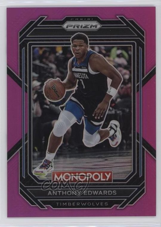 2022-23 Panini Prizm Monopoly Pink Prizm 73/149 Anthony Edwards #53 0u3v