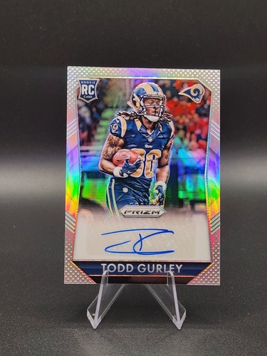 2015 Panini Prizm Todd Gurley RC Rookie Signatures AUTO Silver Prizm #/150 Rams