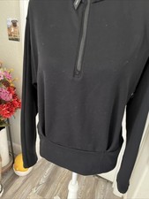Athleta Women s Altitude Polartec Half-Zip Sweatshirt Size Small - Black