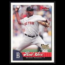 Devern Hansack Rookie #352A 2007 Fleer Boston Red Sox Baseball Card MLB NM. rookie card picture