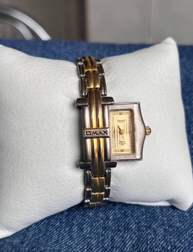 Vintage futuristische Schieber offen 2/1 Zifferblatt Japan Armband Quarzuhr Unisex Y2K - Bild 1 von 8