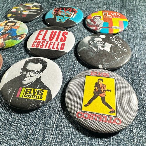 Elvis Costello 2.25" Pinback Buttons 70s 80s New Wave Rock Retro Music 30 Pins - Picture 6 of 8